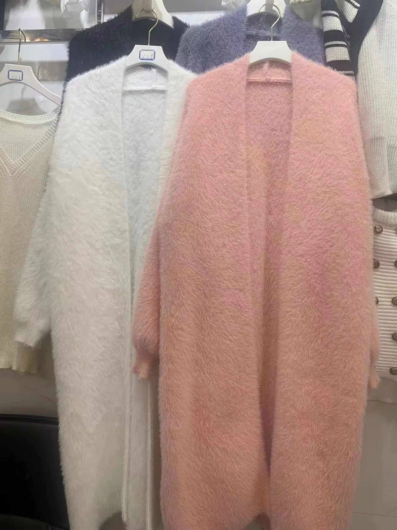 The Plush Whisper | Women's Long Imitation Mink Fleece Cardigan - Image 10