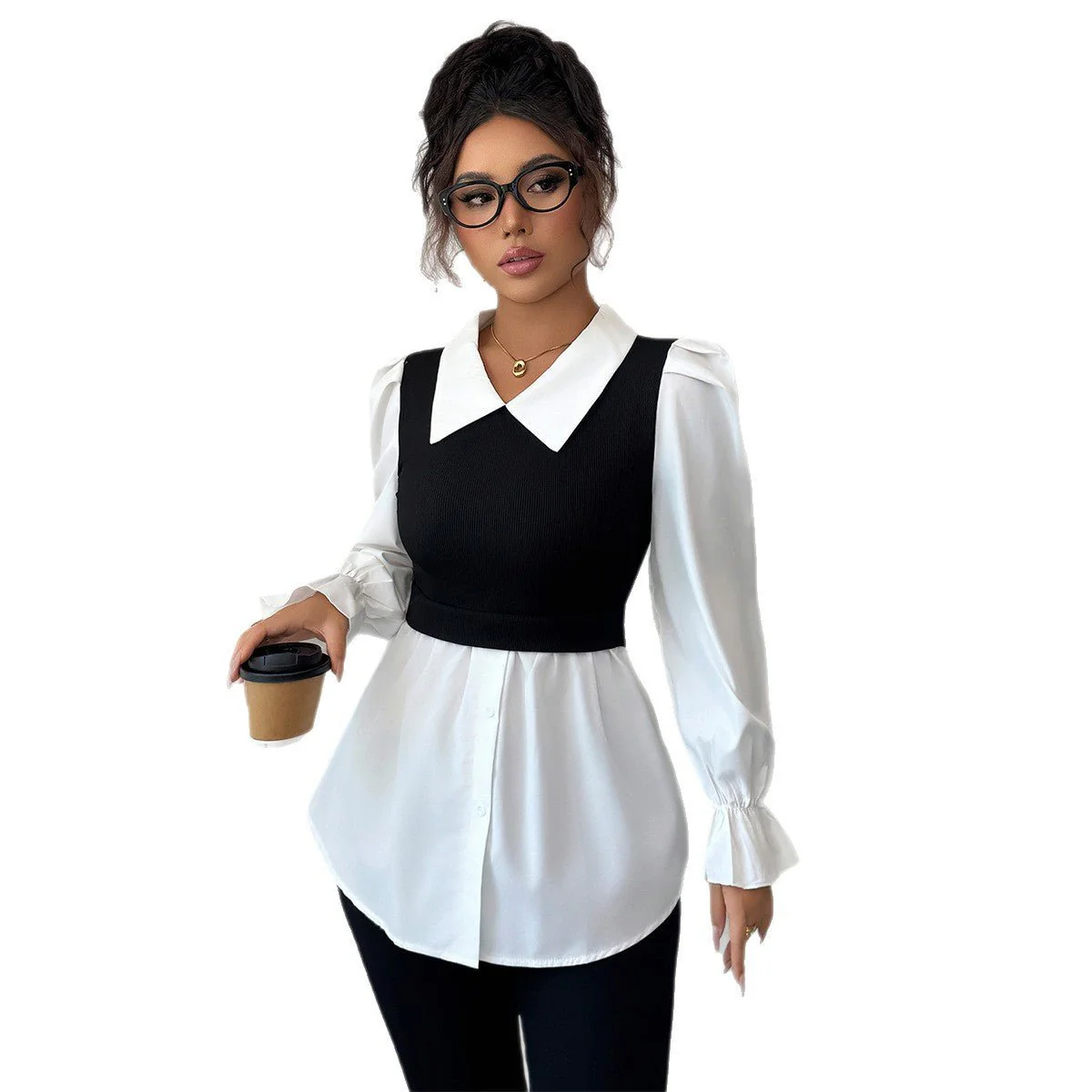 The Polished Layer | Solid Color Knitted Polo Shirt Cardigan - Image 5