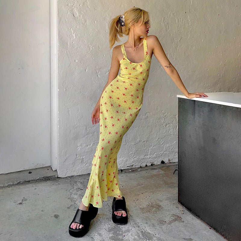 The Pure Desire Bloom | Floral Cotton High-Waist Maxi Dress - Image 5