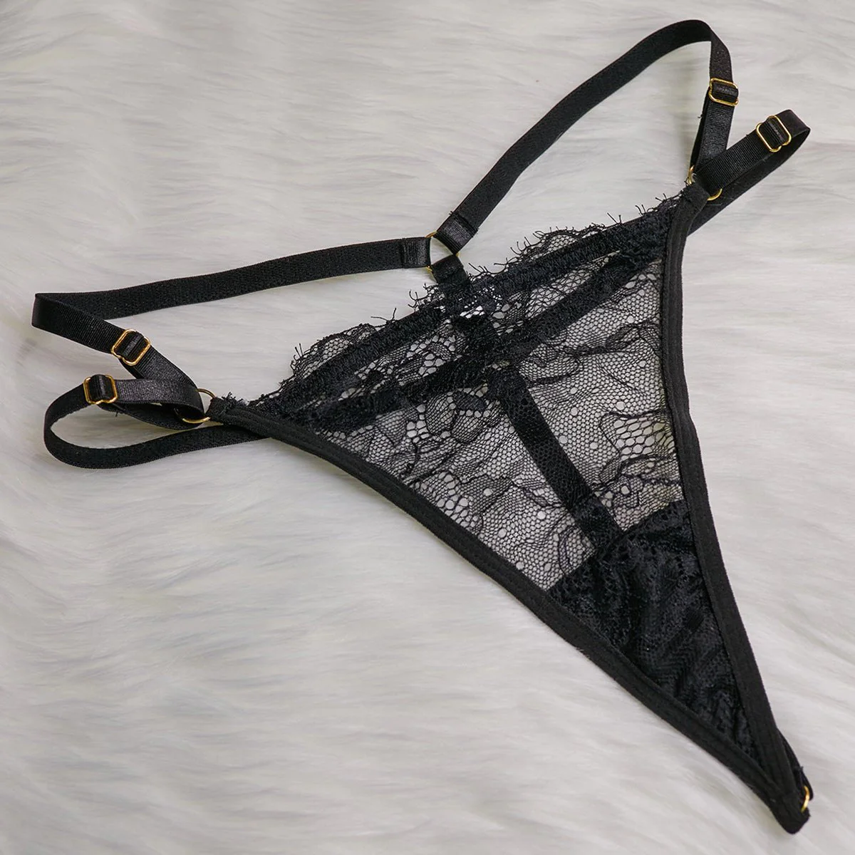 The Radiant Siren | Lace Eyelash Fishbone Three-Piece Set with Choker - Image 54