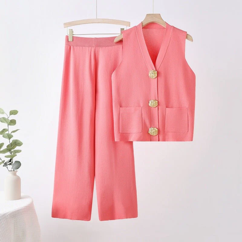 The Royal Breeze | Women's Sleeveless Top & Long Pants Set - Image 2