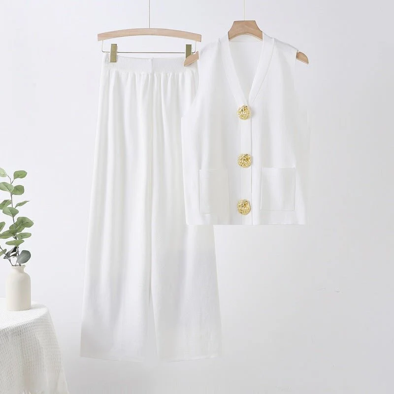 The Royal Breeze | Women's Sleeveless Top & Long Pants Set - Image 3