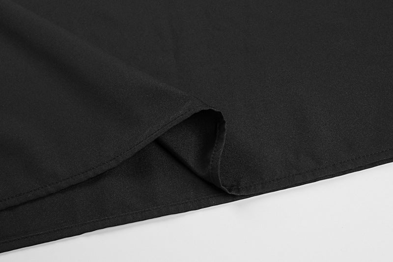 The Sleek Grace | Solid Color Wrapped Chest Pleated A-Line Maxi Dress - Image 23