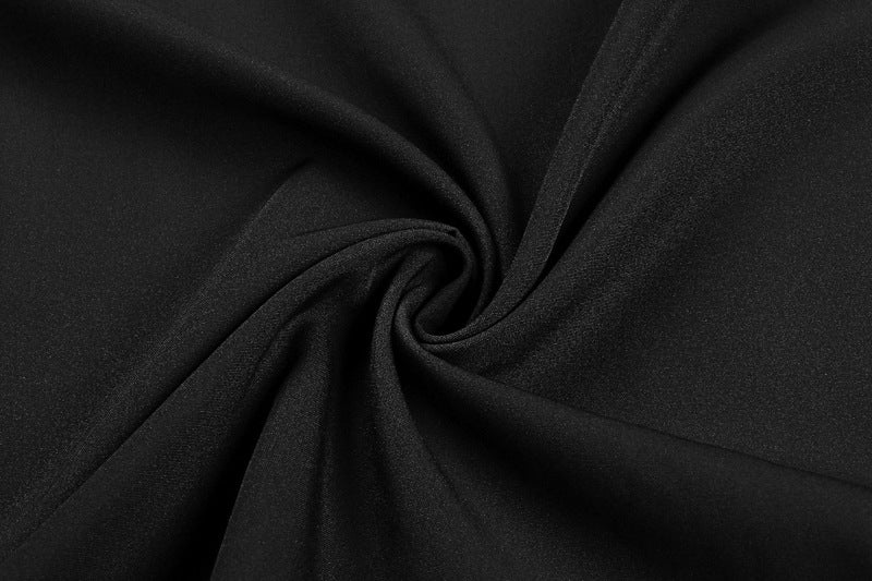 The Sleek Grace | Solid Color Wrapped Chest Pleated A-Line Maxi Dress - Image 25