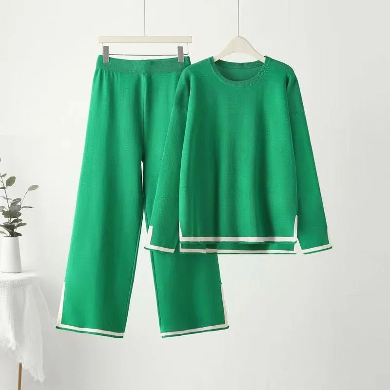 The Spring Harmony | Women's Viscose Long-Sleeve Top & Pants Set FD - Image 9