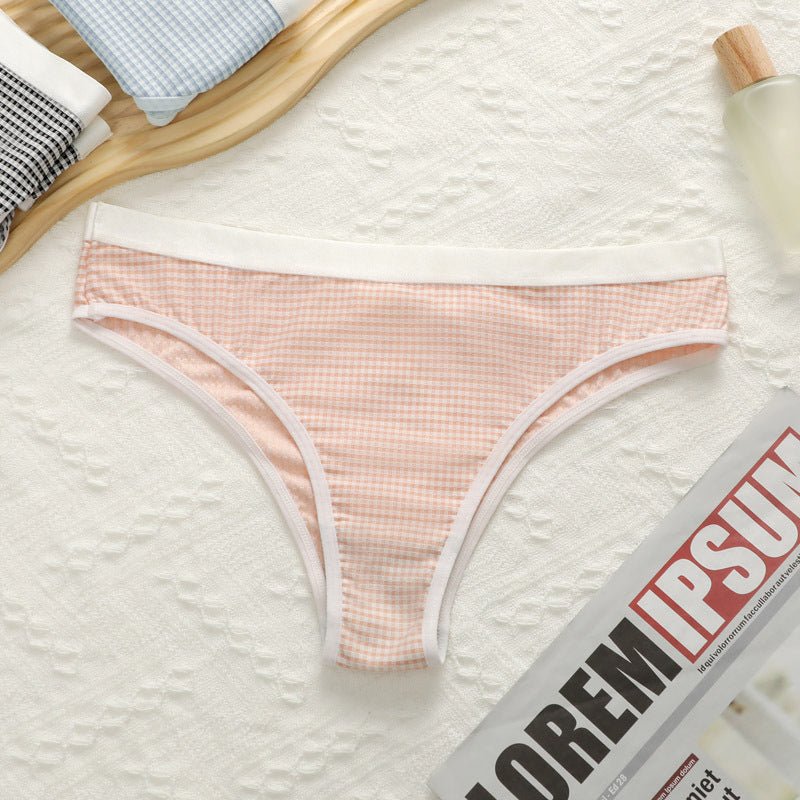 The Stripe Comfort | Women's Striped Mid-Rise Cotton-Blend Panties (FD) - Image 3