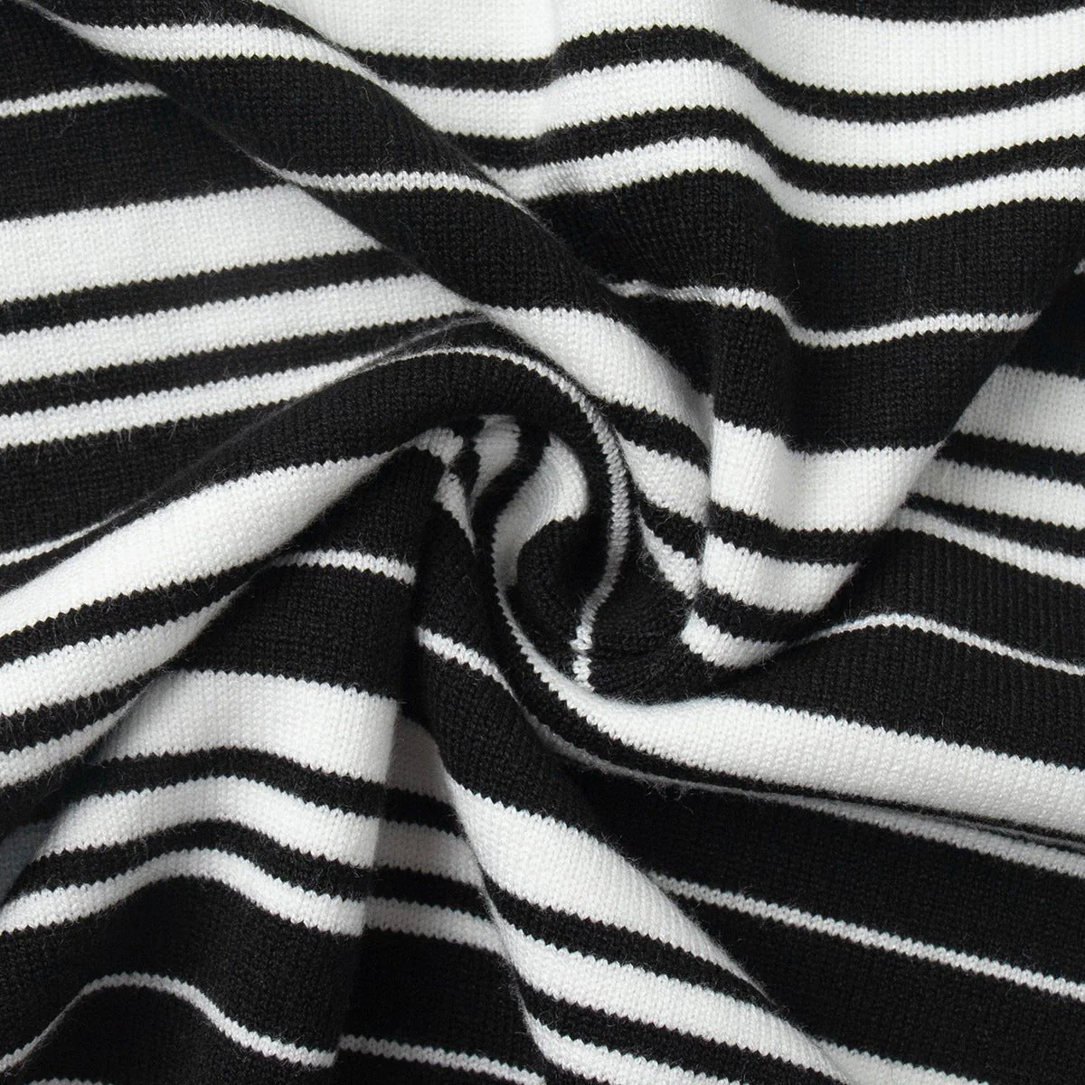 The Striped Lapel | Solid Striped Long-Sleeve Pullover Sweater - Image 9