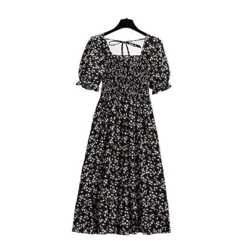 The Summer Bloom | Floral Off-Shoulder A-Line Midi Dress - Image 5