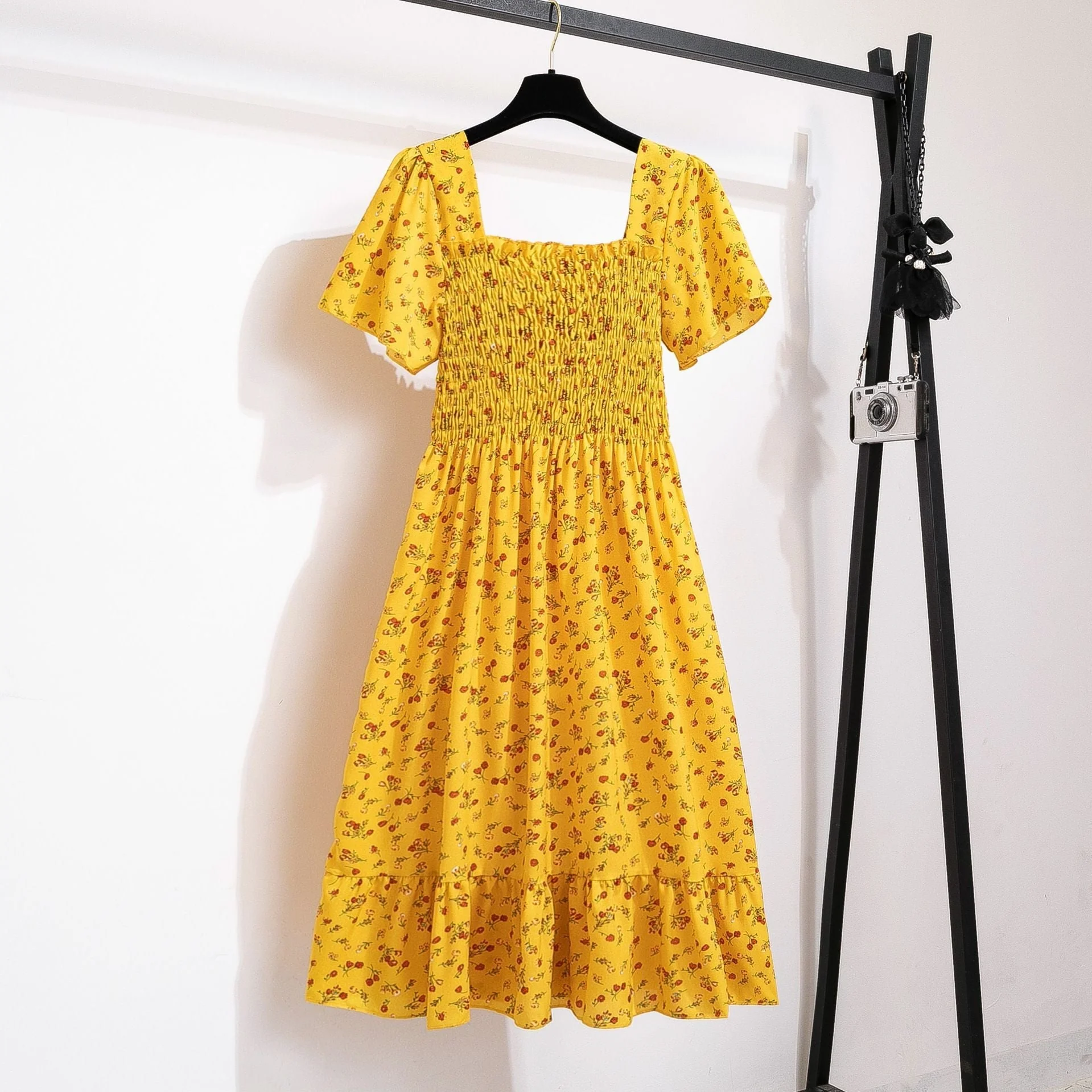 The Sweet Escape | Floral Off-Shoulder A-Line Midi Dress - Image 3