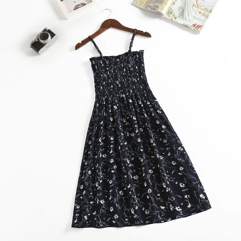 The Sweet Escape | Floral Suspender A-Line Midi Dress - Image 6