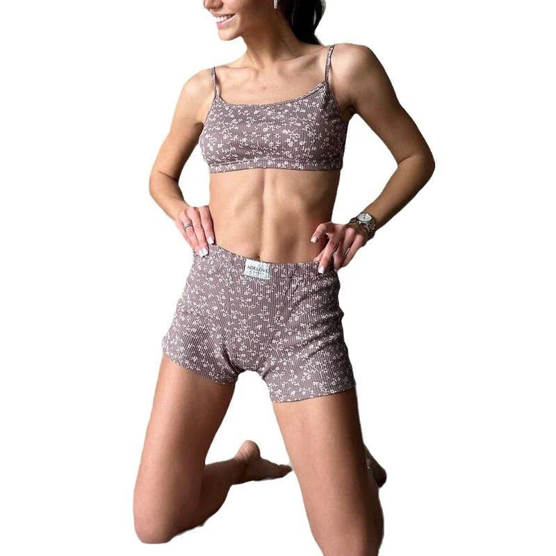 The Sweetheart Set | Heart-Print Cami & Slit-Short Loungewear - Image 5
