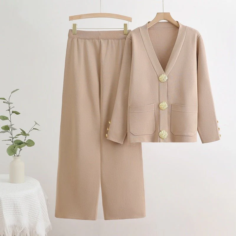 The Temperament Harmony | Women's Viscose Long-Sleeve Top & Pants Set - Image 2
