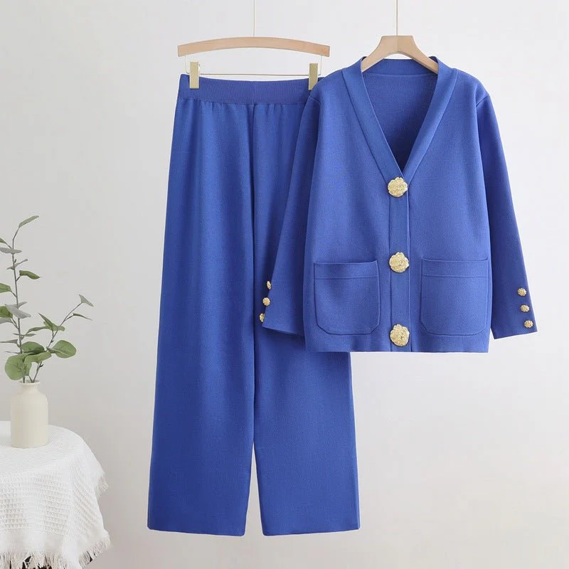 The Temperament Harmony | Women's Viscose Long-Sleeve Top & Pants Set - Image 4