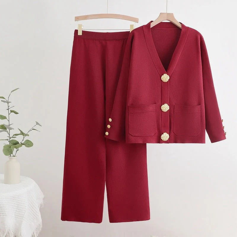 The Temperament Harmony | Women's Viscose Long-Sleeve Top & Pants Set - Image 7