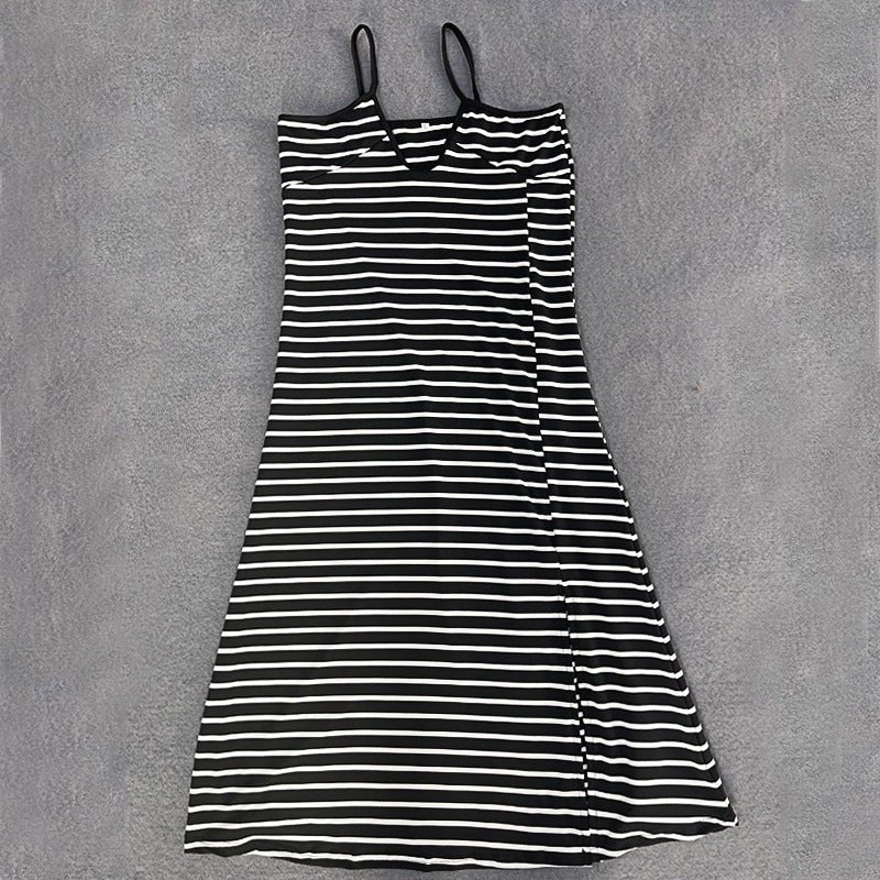 The Timeless Temptation | Solid Color V-Neck Suspender Midi Dress - Image 20