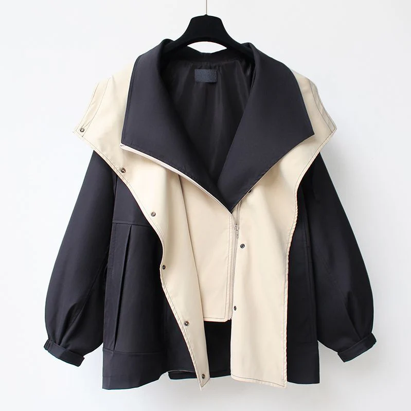 The Urban Breeze | Women's Hooded Loose Mid-Length Windbreaker Jacket - Image 3