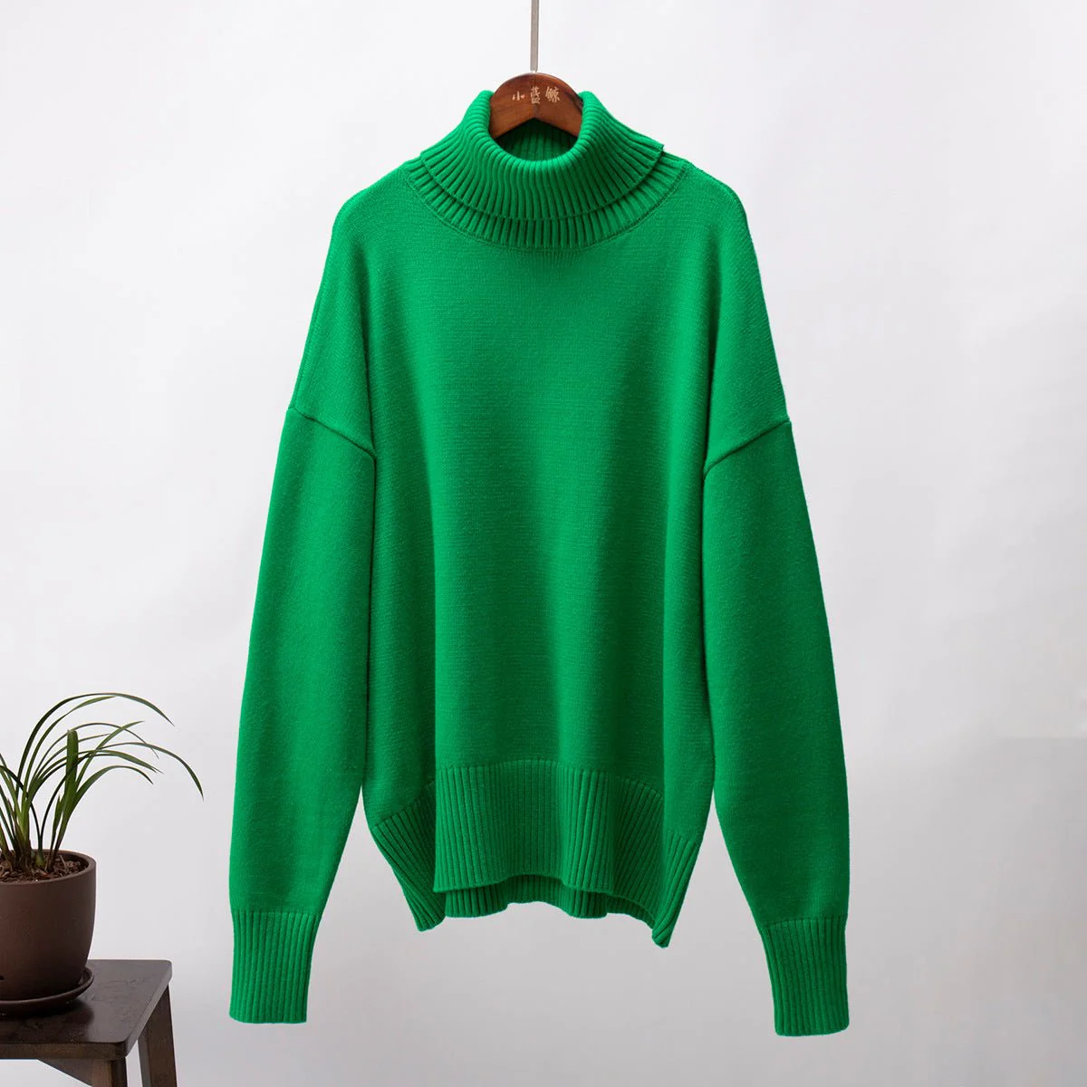 The Urban Cozy | Solid Color Turtleneck Hooded Knit Sweater FD - Image 20