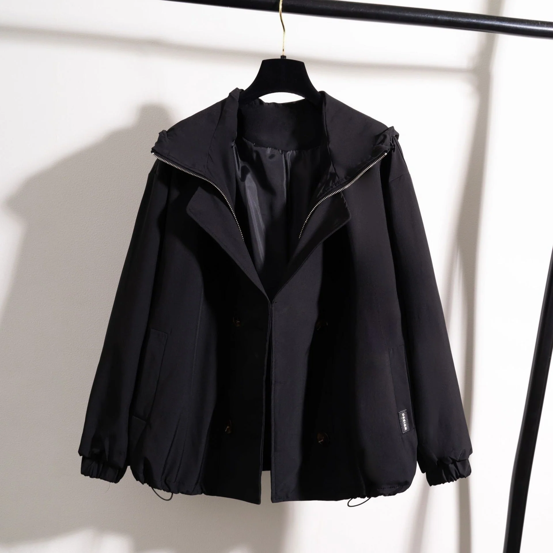 The Urban Grace | Women's Hooded Zipper Slim-Fit Jacket - Image 5