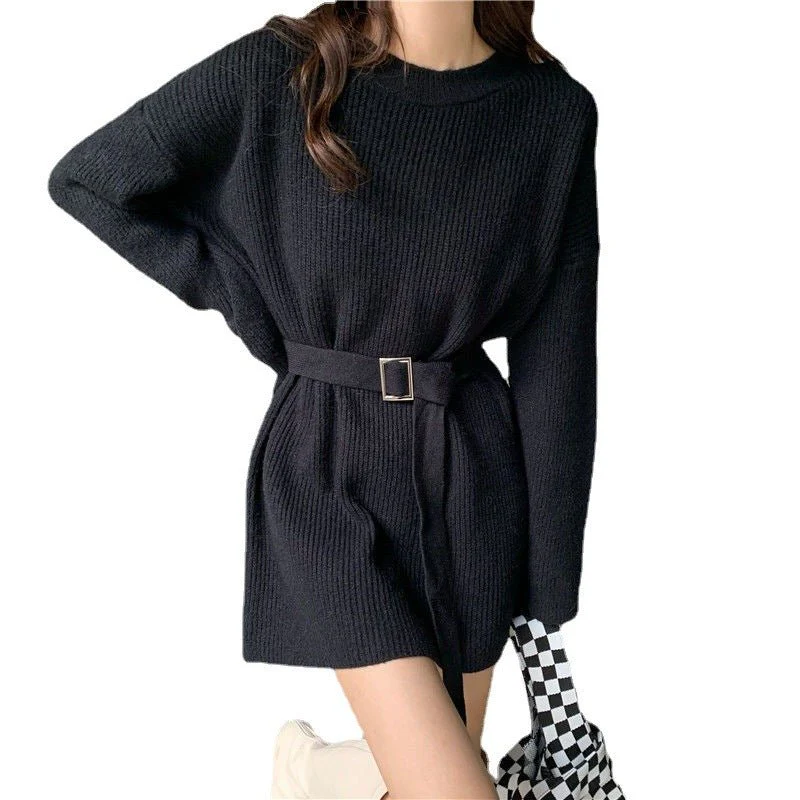 The Urban Layer | Solid Color Block Wool Blend Crew Neck Pullover Sweater - Image 5