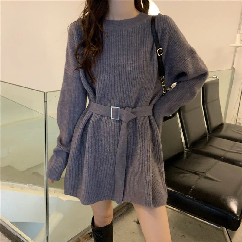 The Urban Layer | Solid Color Block Wool Blend Crew Neck Pullover Sweater - Image 7