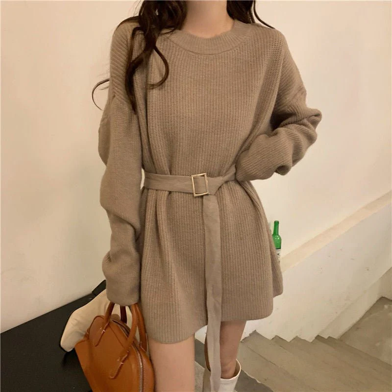 The Urban Layer | Solid Color Block Wool Blend Crew Neck Pullover Sweater - Image 8