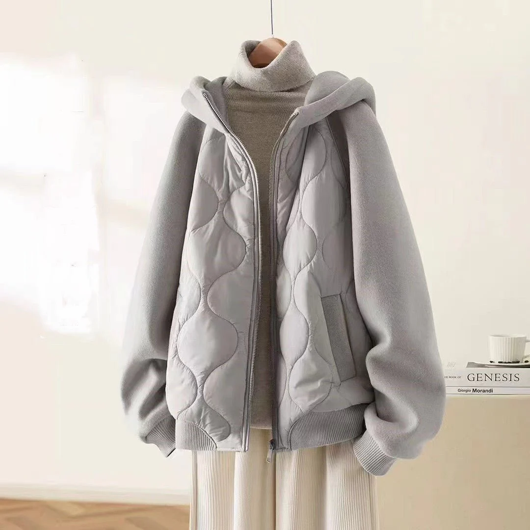 The Urban Sanctuary | Women's Hooded Loose Fit Cotton Jacket - Image 6