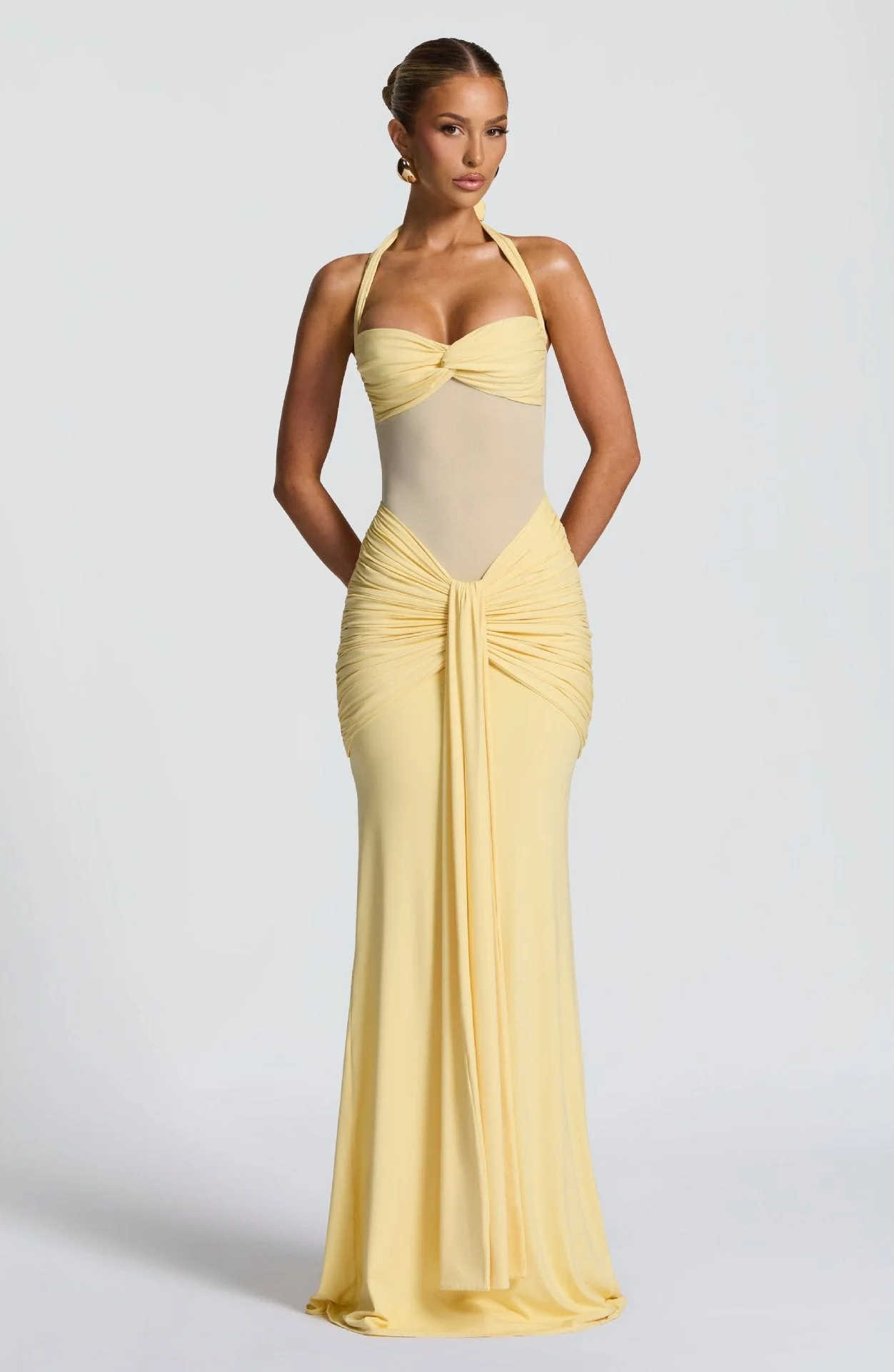 The Velvet Temptress | Women's Sleeveless Square-Neck Fish Tail Maxi Dress - Image 6