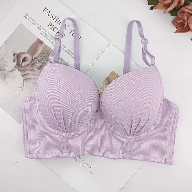 The Violet Whisper | Women's Lace Underwire Push-Up Bra - Image 6