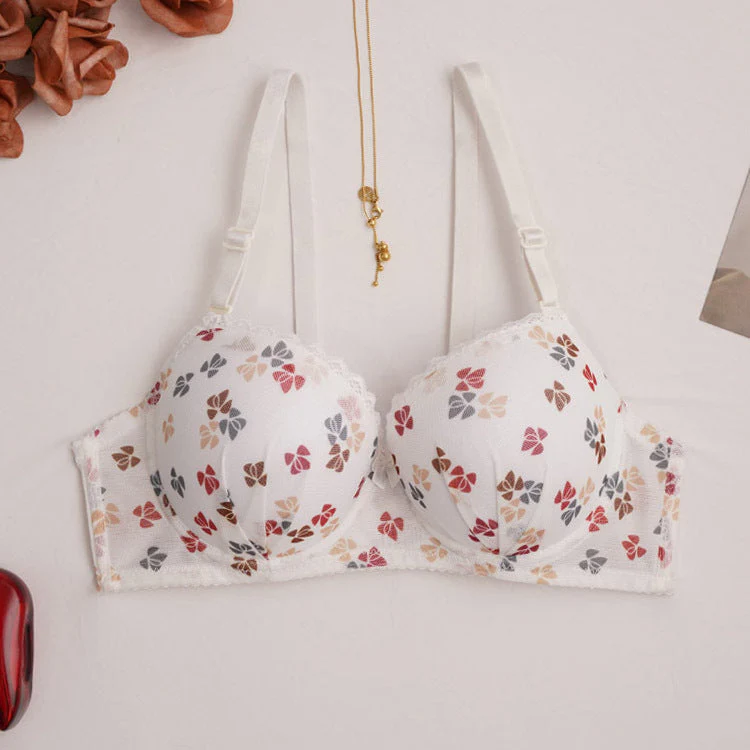 The White Whisper | Women's Wireless Lace Push-Up Bra - Image 6