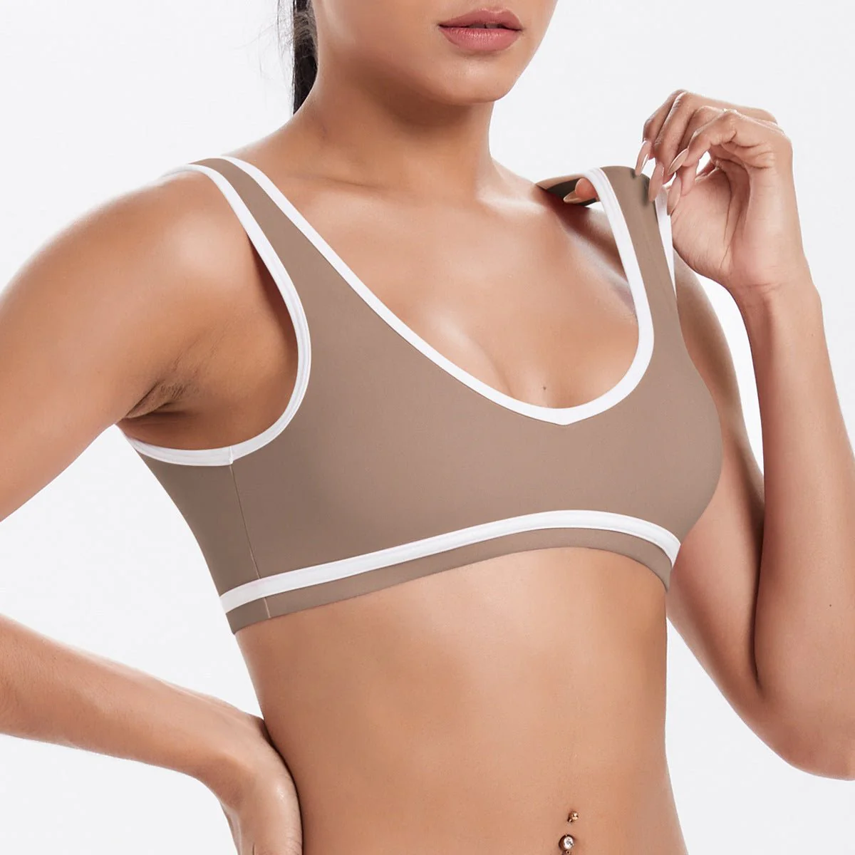 The Zenith Sculpt | Contrast Trim Bra & V-Waist Vest - Image 16