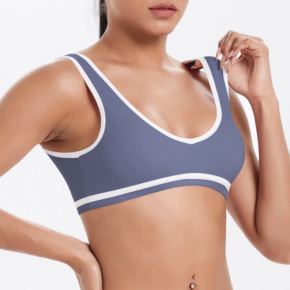 The Zenith Sculpt | Contrast Trim Bra & V-Waist Vest - Image 17