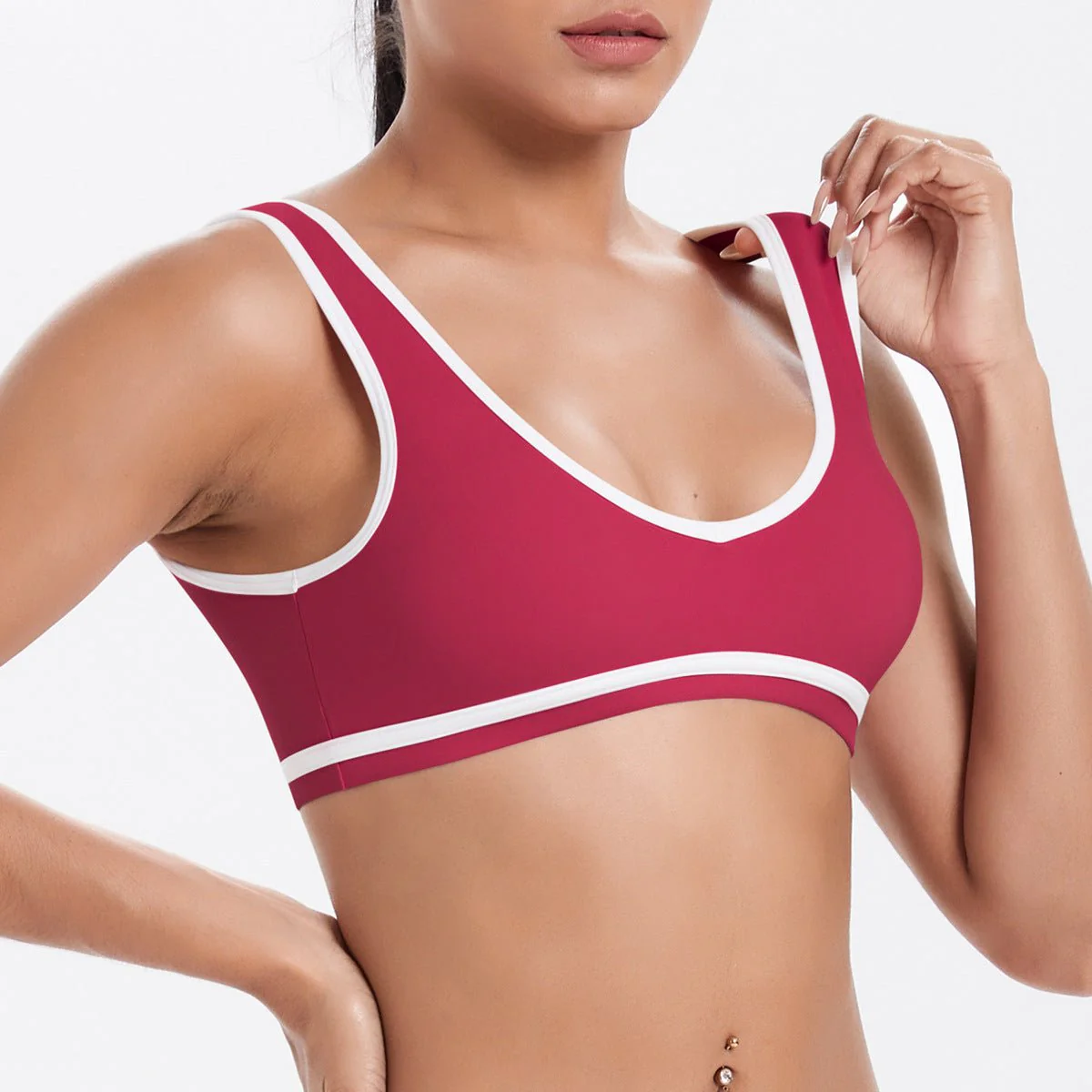 The Zenith Sculpt | Contrast Trim Bra & V-Waist Vest - Image 18