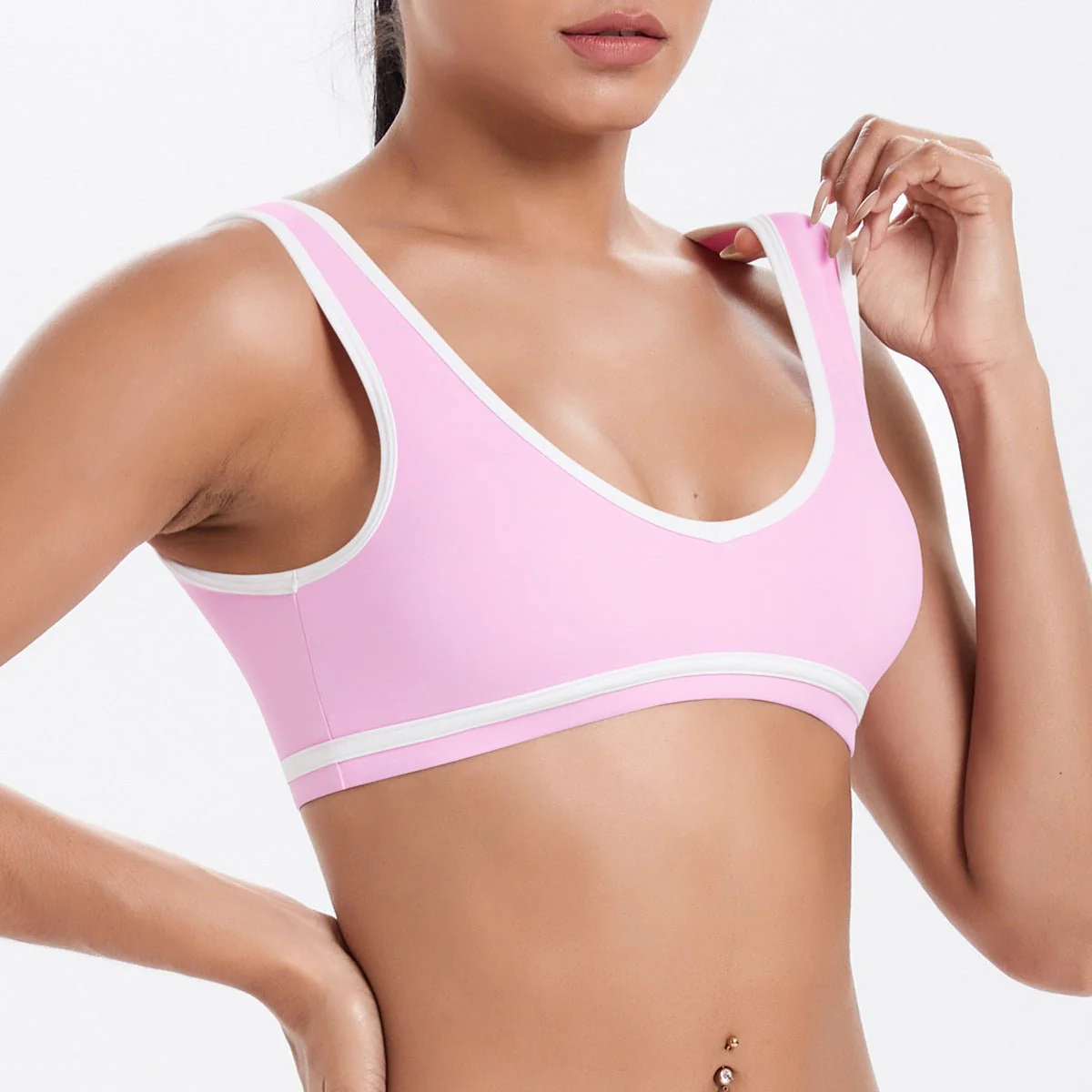 The Zenith Sculpt | Contrast Trim Bra & V-Waist Vest - Image 19