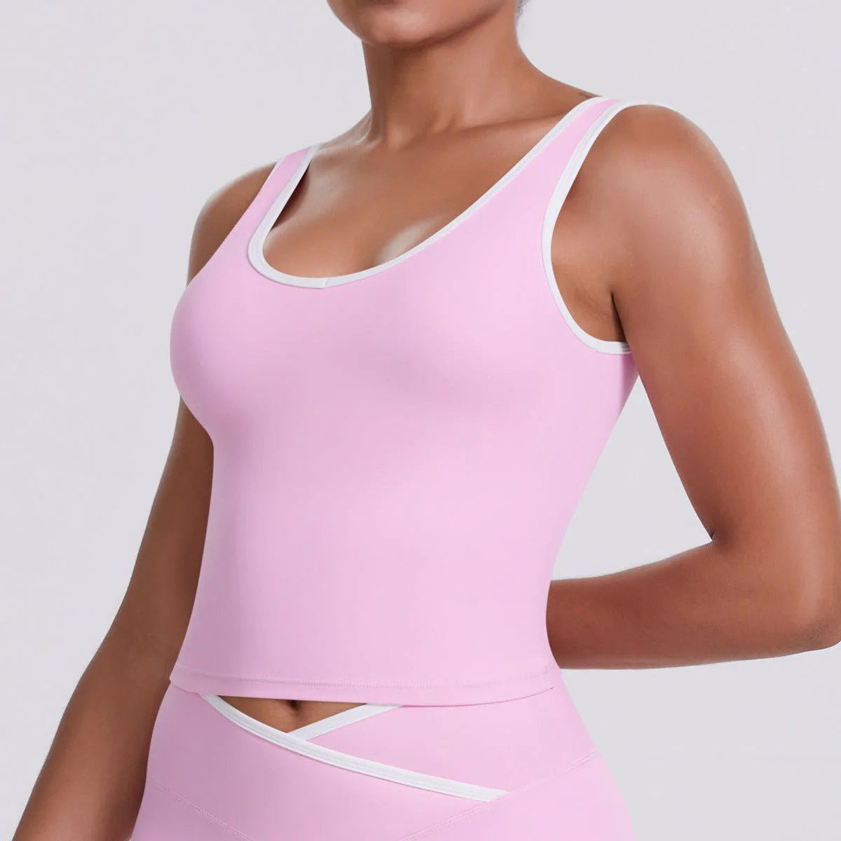 The Zenith Sculpt | Contrast Trim Bra & V-Waist Vest - Image 26