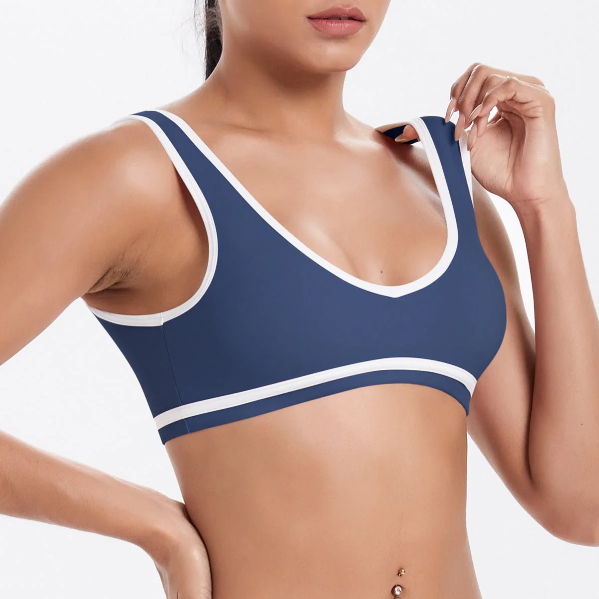 The Zenith Sculpt | Contrast Trim Bra & V-Waist Vest - Image 28