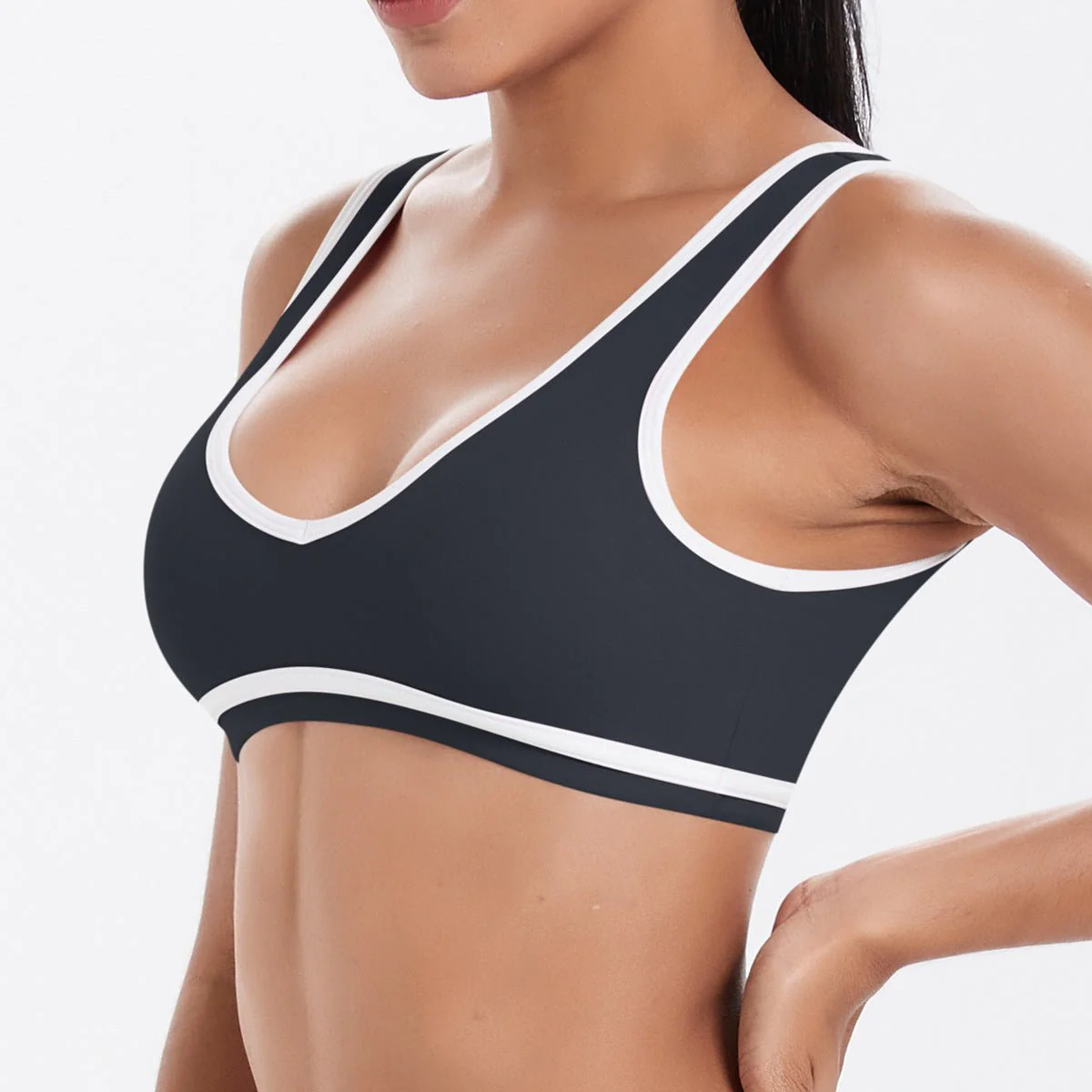 The Zenith Sculpt | Contrast Trim Bra & V-Waist Vest - Image 3