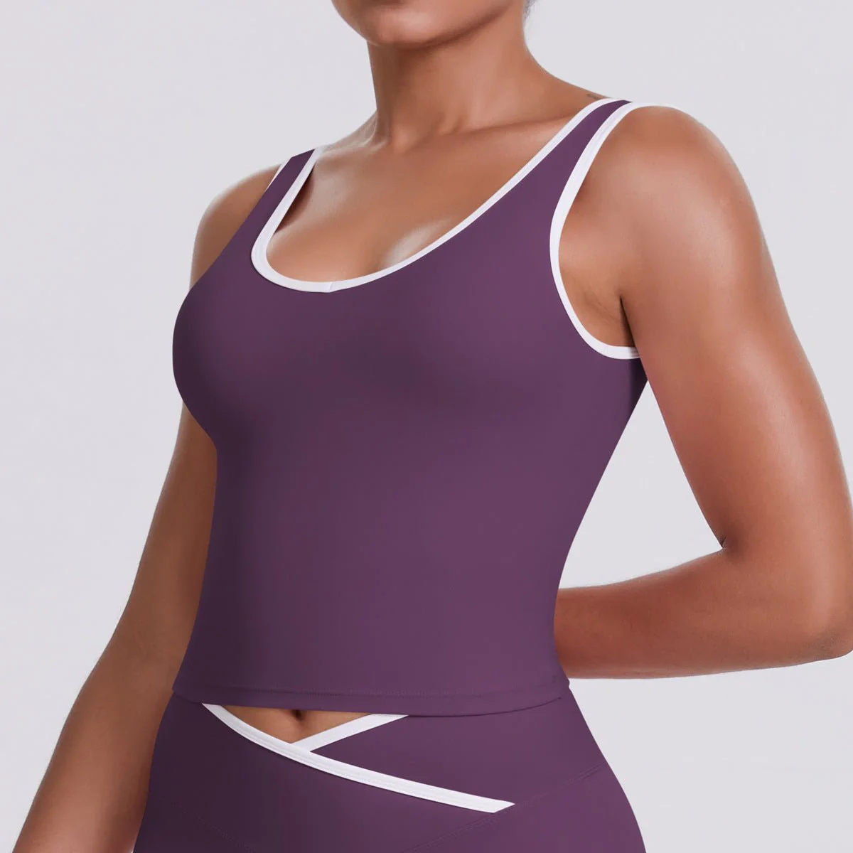 The Zenith Sculpt | Contrast Trim Bra & V-Waist Vest - Image 7