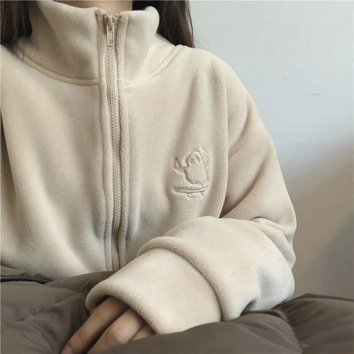 The Zipper Luxe | Solid Color High-Collar Zipper Knit Sweater - Image 6