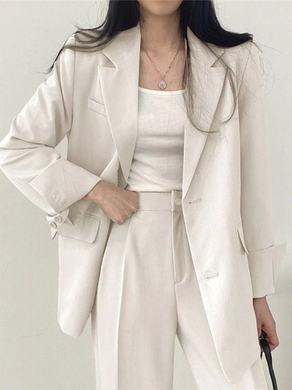 Thin Niche Stylish Two Pieces Suit Set