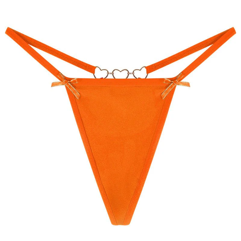 Thongs for women with hollow hot small chain pure cotton crotch breathable low waist ladies underwear spot FD - Image 7