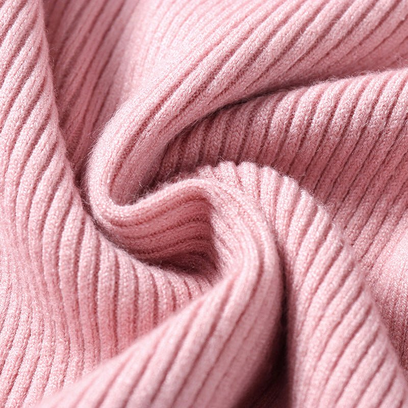 Turtleneck sweater long sleeve slim fit solid color high neck FD - Image 7
