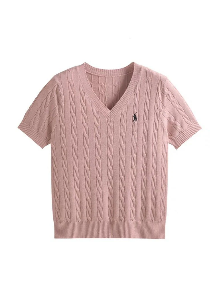 V-Neck Embroidered T-Shirt | Summer 2025 Collection FD - Image 10