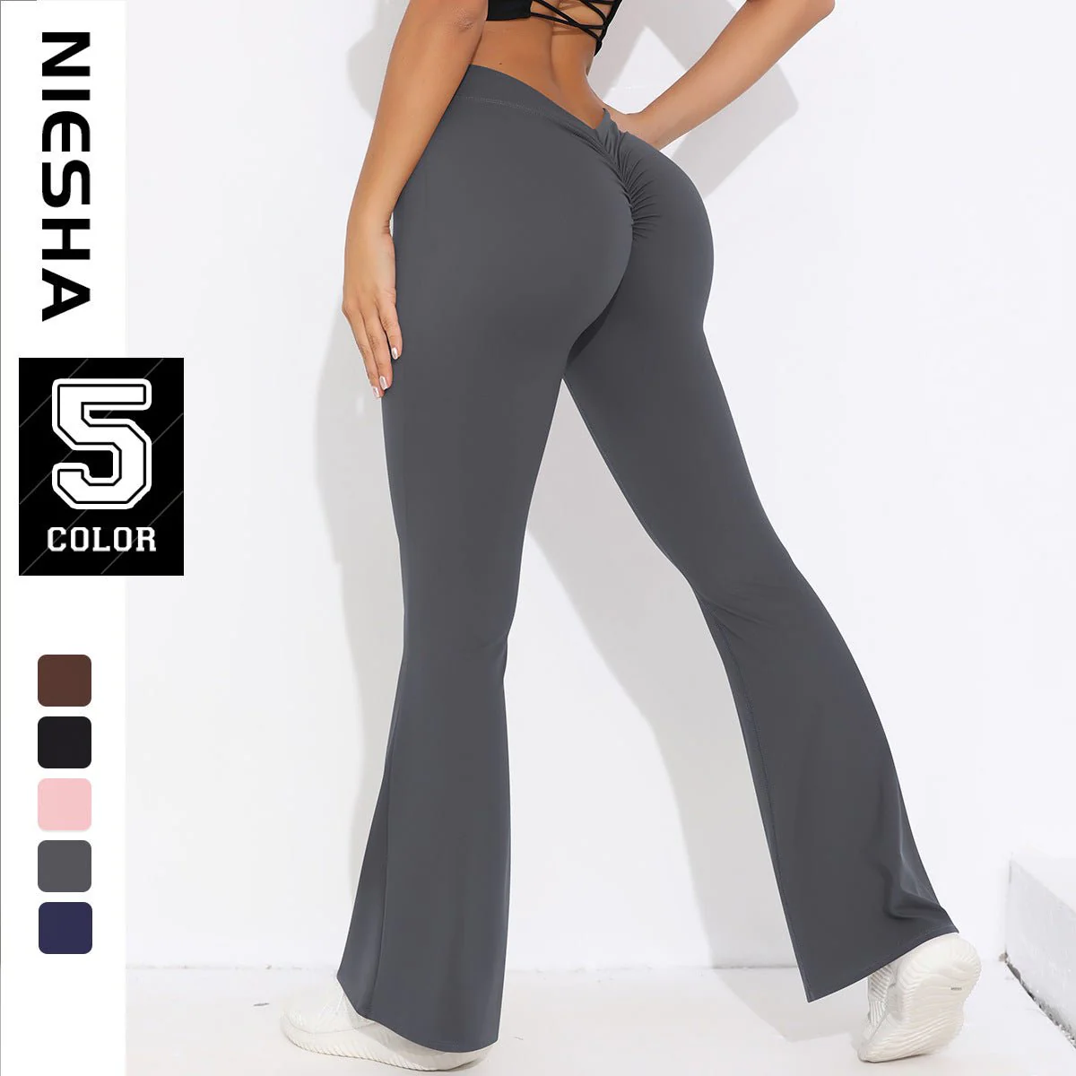 V-Waist Peach Flare | Sculpted. Retro. Radiant. - Image 9