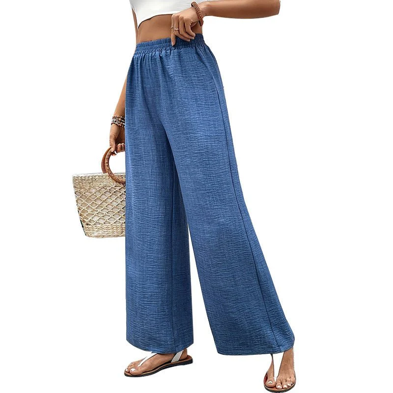 Versatile casual pants wide-leg straight trousers thin - Image 5
