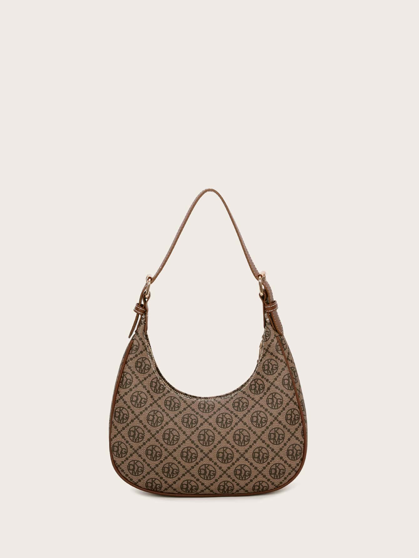 Vintage Retro Pattern Design Pu Zipper Closure Shoulder Bag - Image 7