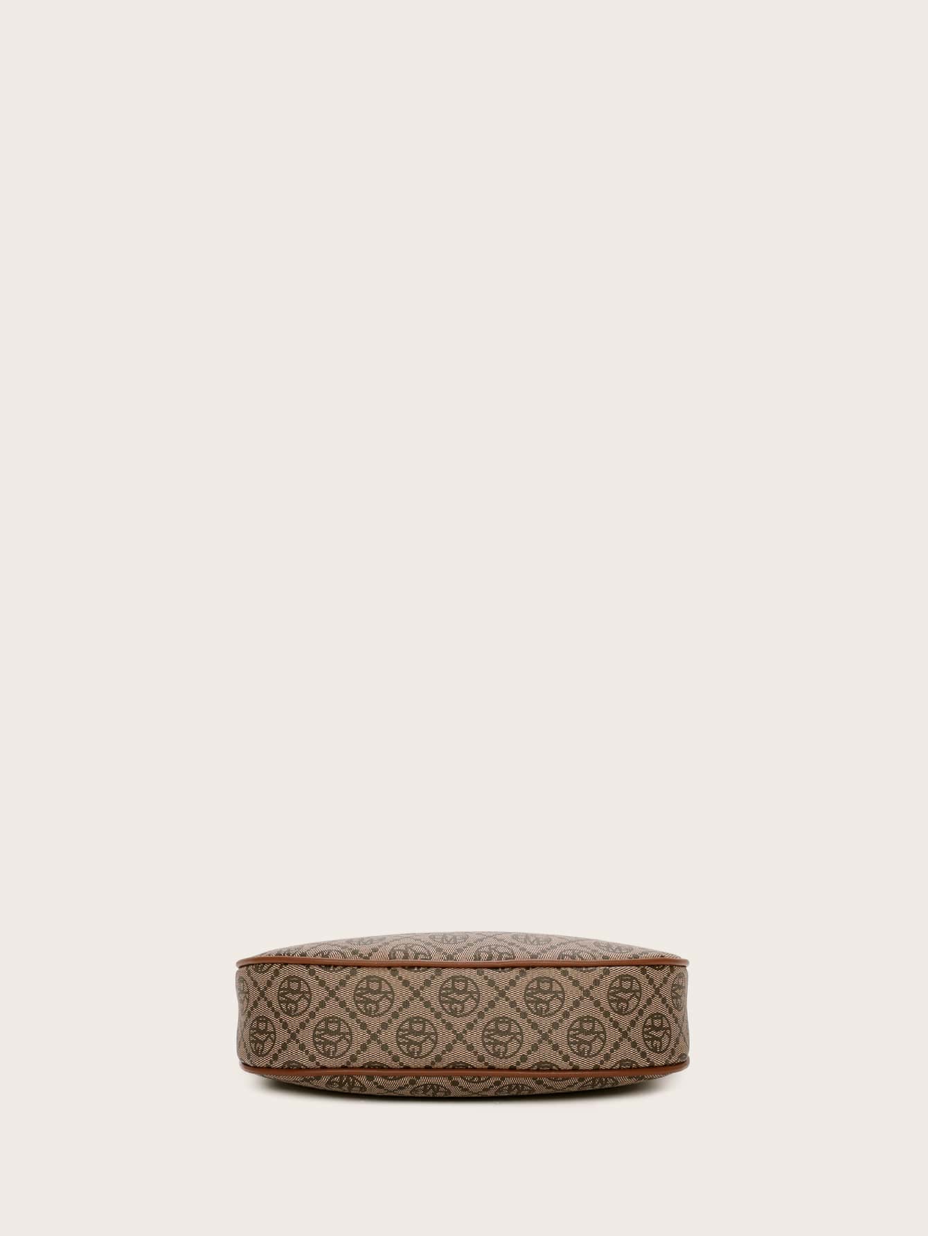 Vintage Retro Pattern Design Pu Zipper Closure Shoulder Bag - Image 8