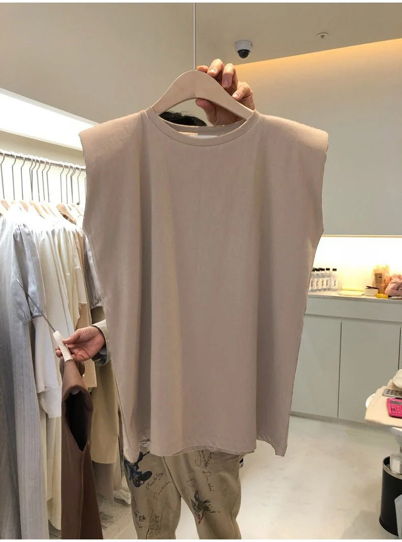 Women Loose Round Neck Sleeveless Top - Image 29