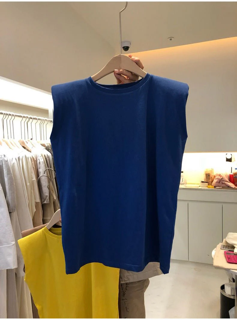 Women Loose Round Neck Sleeveless Top - Image 30