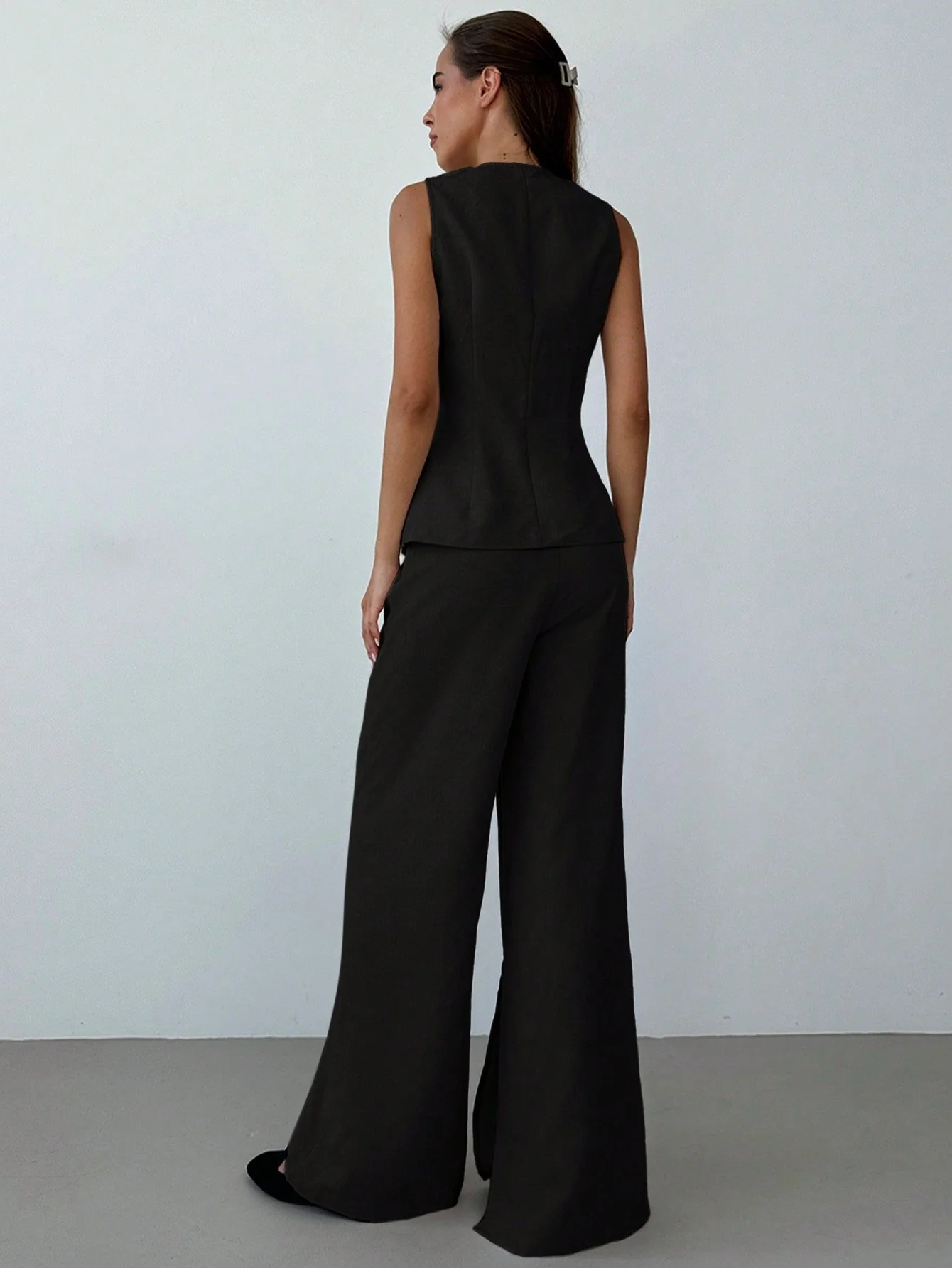 Women Office Formal Suit Set, Consisting Of Casual Commute Vest And Pants - Image 7