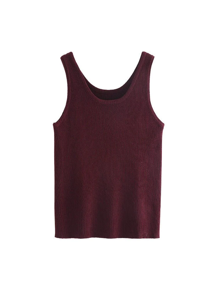 Women’s Bingshuang Silk Y-Shaped Slim-Fit Top – Lightweight Korean Casual Style - Image 5